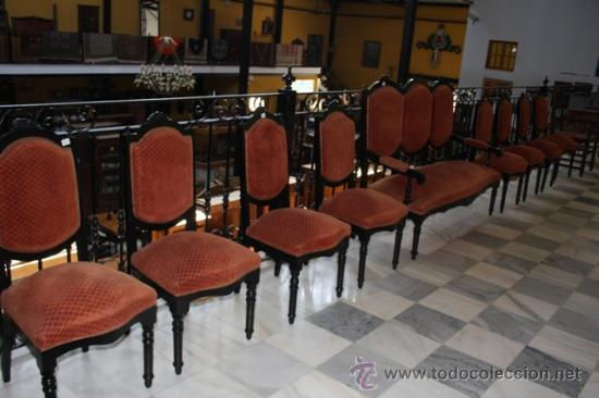 Antig&uuml;edades: TRESILLO Y SILLAS ALFONSINAS REF.3686 - Foto 3