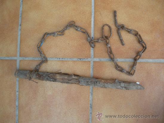 Antig&uuml;edades: ANTIGUA TRABA DE CURIOSO ESLABON DOBLE. - Foto 1