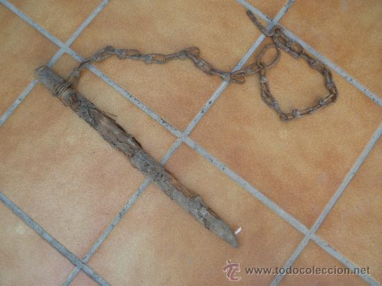 Antig&uuml;edades: ANTIGUA TRABA DE CURIOSO ESLABON DOBLE. - Foto 2