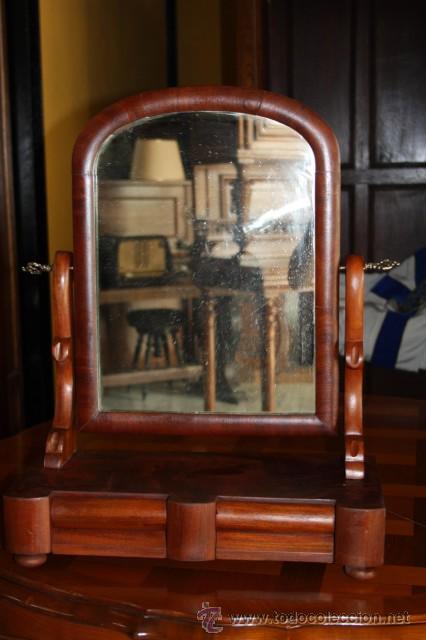 Antig&uuml;edades: ESPEJO DE TOCADOR,A&Ntilde;OS 30 REF.4427 - Foto 2