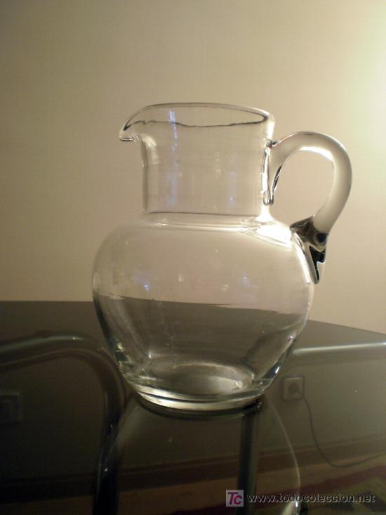Antig&uuml;edades: Jarra de agua  de vidrio popular - Foto 2
