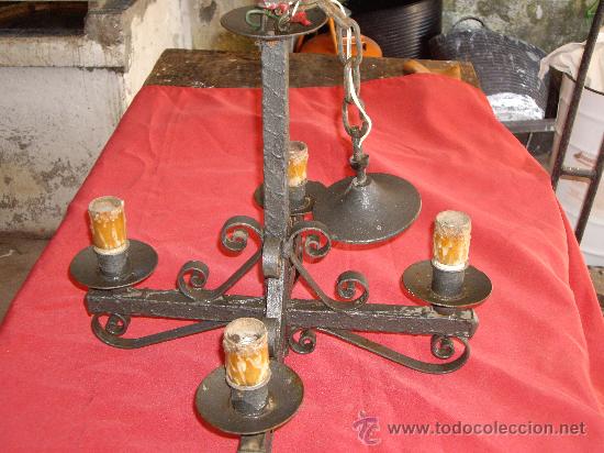 Antig&uuml;edades: lampara de forja - Foto 3