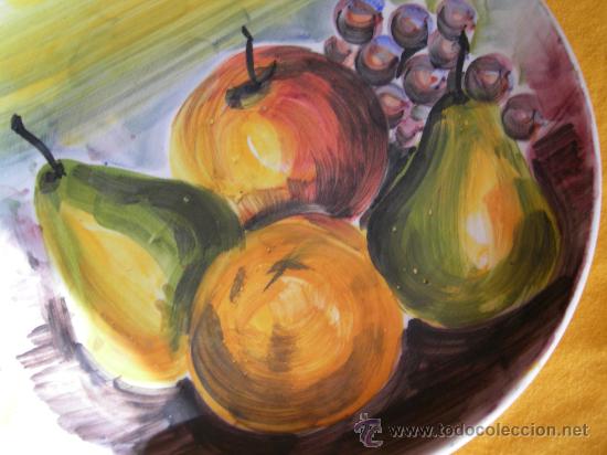 Antig&uuml;edades: PLATO BODEG&Oacute;N FRUTAS - Foto 1