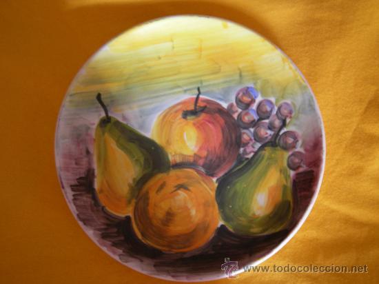 Antig&uuml;edades: PLATO BODEG&Oacute;N FRUTAS - Foto 2