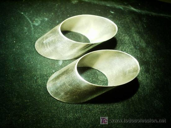 Antig&uuml;edades: Servilleteros de Plata Lapas. - Foto 3