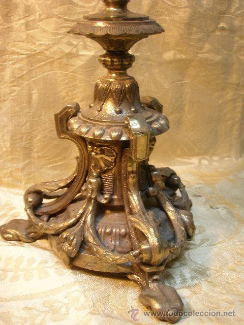 Antig&uuml;edades: PAR CANDELABROS DEL XIX - Foto 3