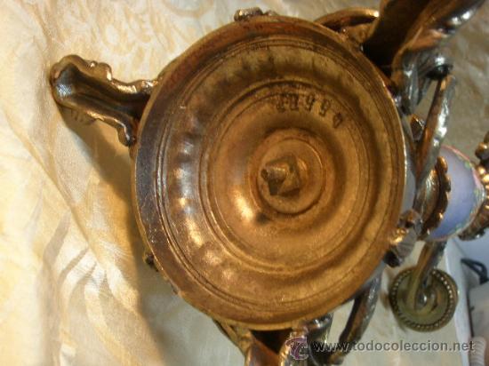 Antig&uuml;edades: PAR CANDELABROS DEL XIX - Foto 5