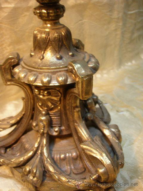 Antig&uuml;edades: PAR CANDELABROS DEL XIX - Foto 6