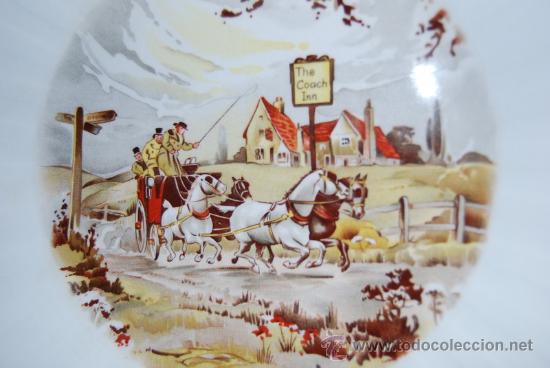Antig&uuml;edades: PLATO DE PORCELANA DECORADO - Foto 2