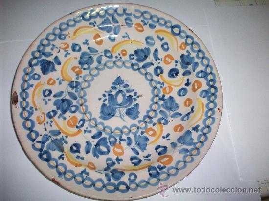 Antig&uuml;edades: PLATO MANISES SIGLO XIX - Foto 1