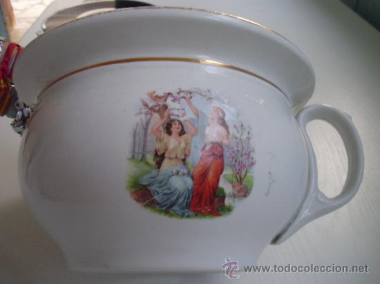 Antig&uuml;edades: ANTIGUO Y BONITO ORINAL DE CERAMICA - Foto 3