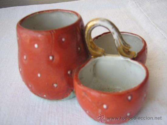 Antig&uuml;edades: ANTIGUO ESPECIERO DE PORCELANA - Foto 2