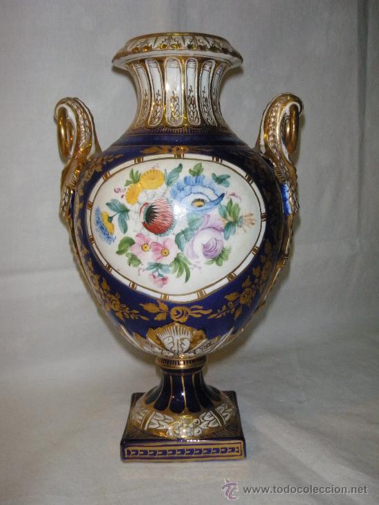 Antig&uuml;edades: JARRON DE PORCELANA MARCADO HISPANA - Foto 1