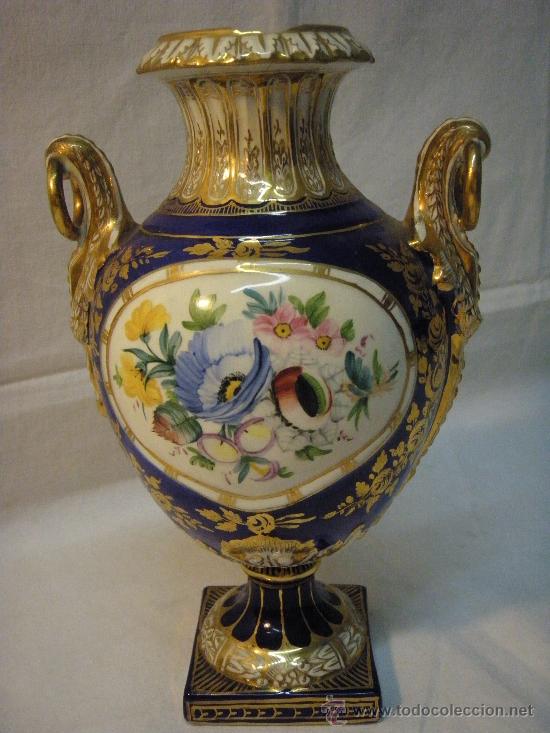 Antig&uuml;edades: JARRON DE PORCELANA MARCADO HISPANA - Foto 2