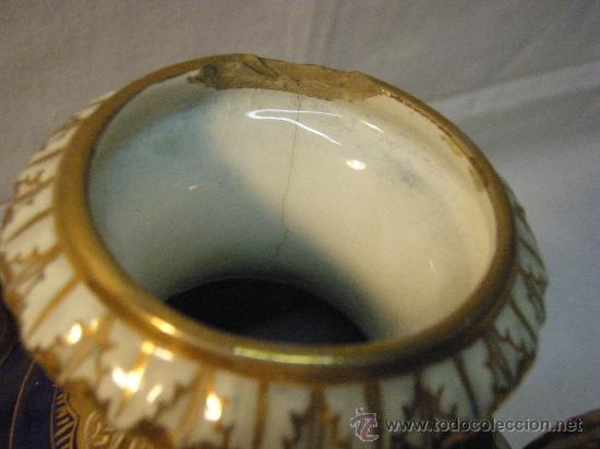 Antig&uuml;edades: JARRON DE PORCELANA MARCADO HISPANA - Foto 4