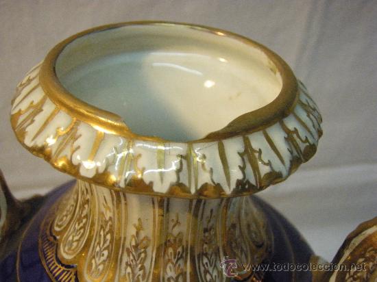 Antig&uuml;edades: JARRON DE PORCELANA MARCADO HISPANA - Foto 5