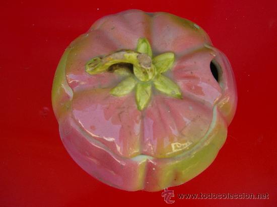 Antig&uuml;edades: AZUCARERO LOZA TOMATE - Foto 1