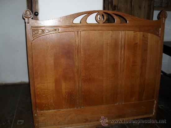 Antig&uuml;edades: cama roble de150 - Foto 1