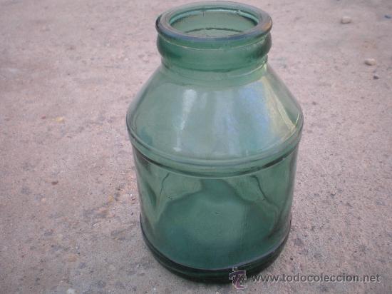 Antiguidades: ANTIGUO FRASCO DE LECHE CONDENSADA.