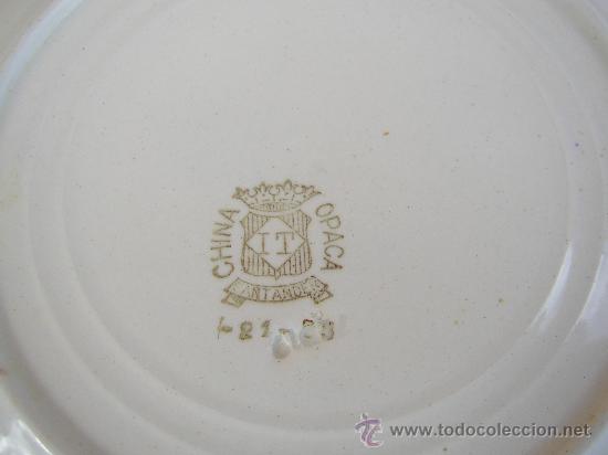 Antig&uuml;edades: PLATO BLANCO DE CHINA OPACA - Foto 2