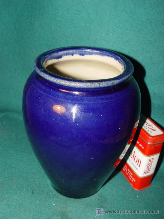 Antig&uuml;edades: ORZA CERAMICA GRES VITRIFICADA. 18 cm. ANTIGUA. - Foto 2