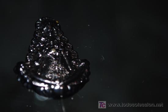 Antig&uuml;edades: virgen del rocio, 4 cm, metal - Foto 1