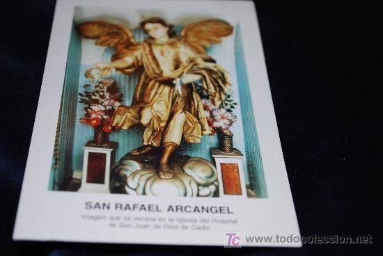 Antig&uuml;edades: estamp san rafael arcangel - Foto 1