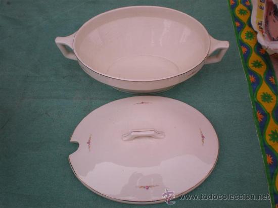 Antig&uuml;edades: sopera porcelana - Foto 3
