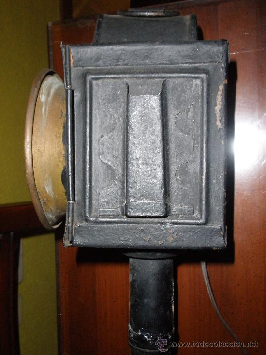 Antig&uuml;edades: Farol de carruaje caballos. - Foto 2