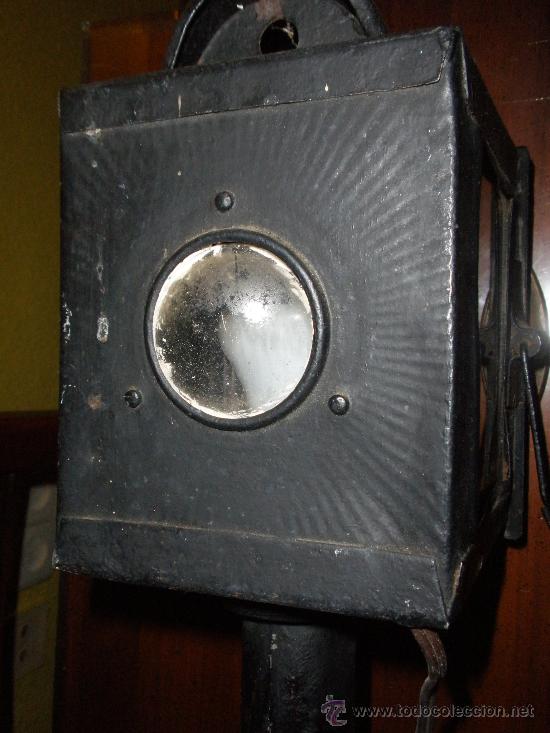 Antig&uuml;edades: Farol de carruaje caballos. - Foto 3