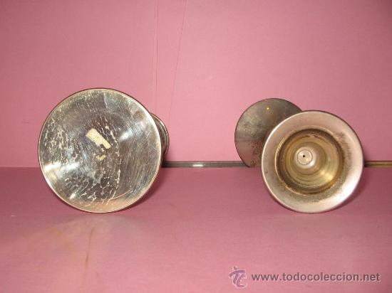 Antig&uuml;edades: Pareja de candelabros de plata - Foto 3