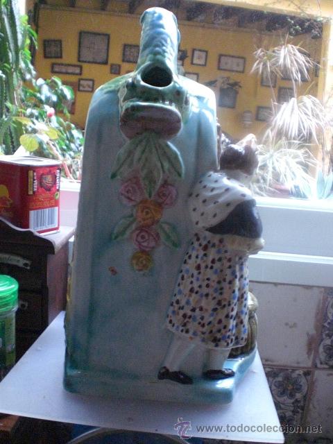 Antig&uuml;edades: Gran botijo en ceramica de manises - Foto 4