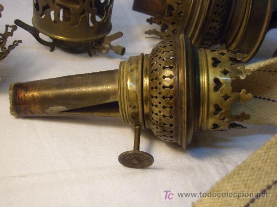 Antig&uuml;edades: LOTE MECHEROS  DE QUINQU&Eacute;S ANTIGUOS - Foto 2