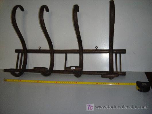 Antig&uuml;edades: perchero original de 4 brazos - Foto 1