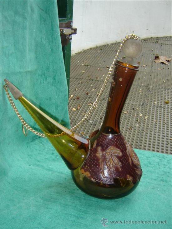 Antig&uuml;edades: porron cristal - Foto 1