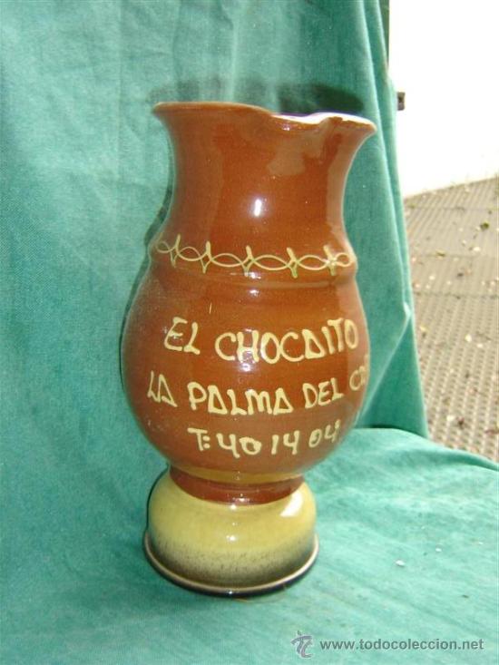 Antig&uuml;edades: jarra de ceramica con dedicatoria - Foto 2