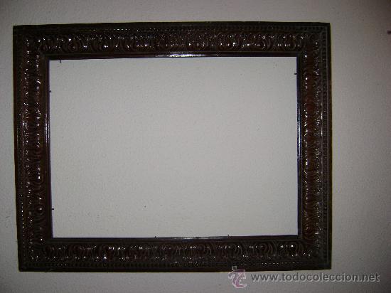 Antig&uuml;edades: MARCO ANTIGUO DE MADERA.71,3X 58CTMS - Foto 1