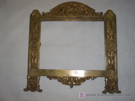 Antig&uuml;edades: MARCO DE SACRA EN BRONCE del XIX - Foto 1