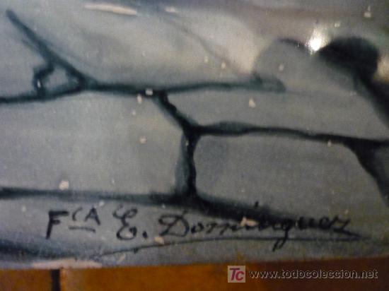 Antig&uuml;edades: Azulejo de la f&aacute;brica E. Dom&iacute;nguez (Pontevedra) - Foto 4