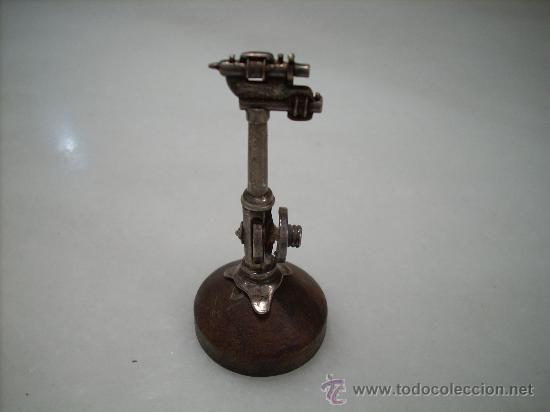 Antig&uuml;edades: MAGNIFICA MINIATURA EN PLATA DE MAQUINA-HERRAMIENTA - Foto 2