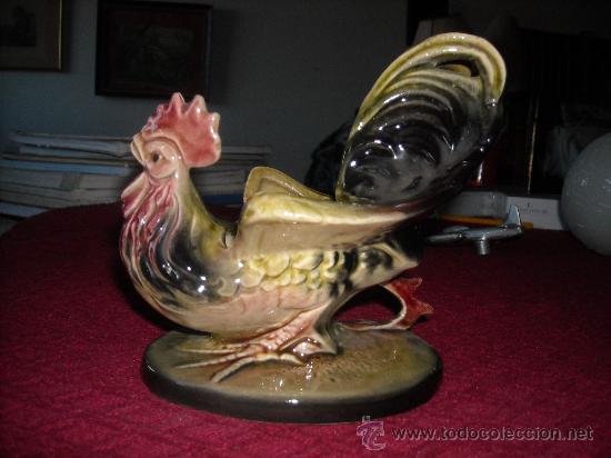 Antiquit&eacute;s: MAJOLICA. HULL .GALLO MAY&Oacute;LICA . USA. ANTIGUO.