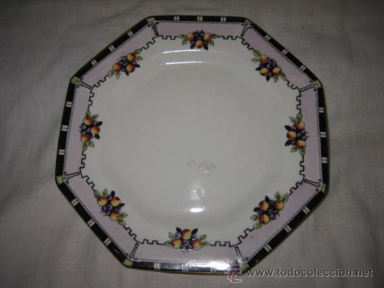 Antig&uuml;edades: BONITO PLATO DE POSTRE  SELLO DELPHINE - Foto 1