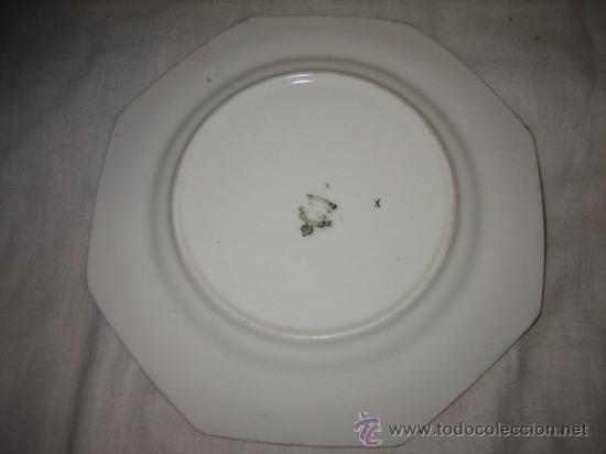 Antig&uuml;edades: BONITO PLATO DE POSTRE  SELLO DELPHINE - Foto 2