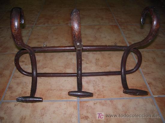 Antig&uuml;edades: Percha sombrerero tipo Thonet de 3 brazos - Foto 3