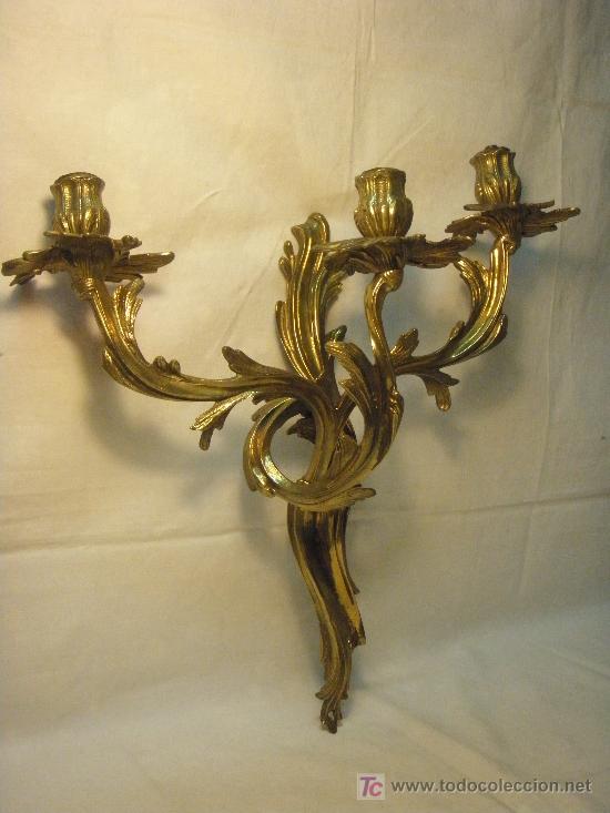 Antig&uuml;edades: APLIQUE DE BRONCE ESTILO LUIS XV - Foto 1