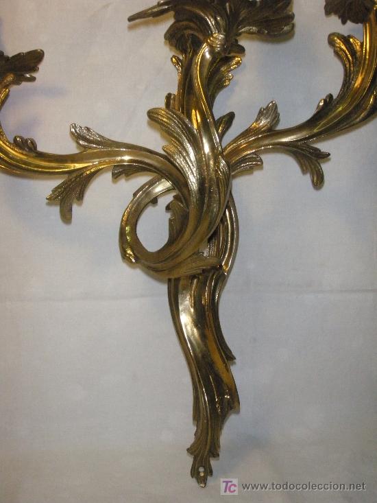 Antig&uuml;edades: APLIQUE DE BRONCE ESTILO LUIS XV - Foto 4