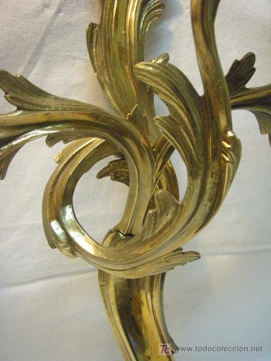Antig&uuml;edades: APLIQUE DE BRONCE ESTILO LUIS XV - Foto 3