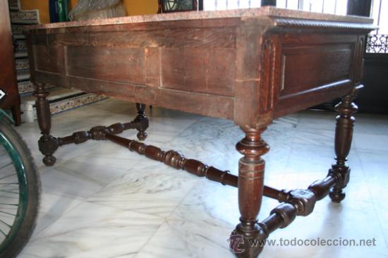 Antig&uuml;edades: MESA DE DESPACHO 1900,ROBLE REF.4526 - Foto 7