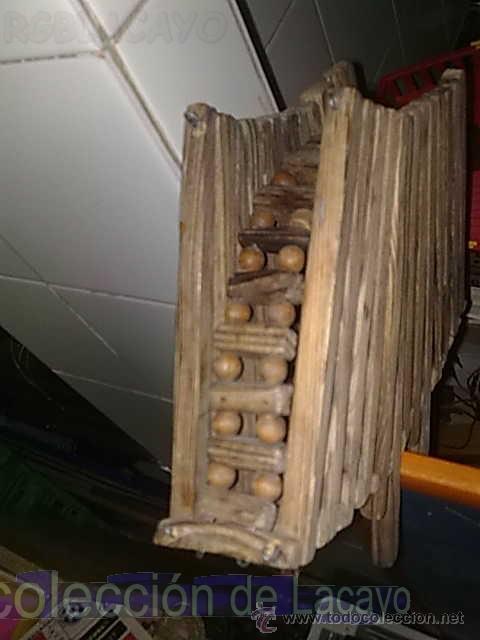 Antig&uuml;edades: ANTIGUO FRUTERO O CENTRO DE MESA MADERA PLEGABLE - Foto 4