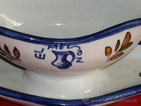 Antig&uuml;edades: SALSERA DE TALAVERA - EL MESON - Foto 3